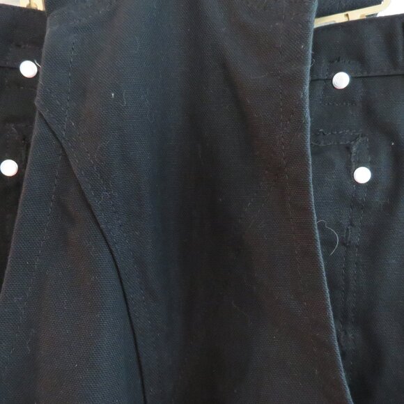 CARHARTT Relaxed Fit Duck Bib Overall in Black Rip Stop Workwear Sz 36 x 36 NWT - Picture 14 of 16